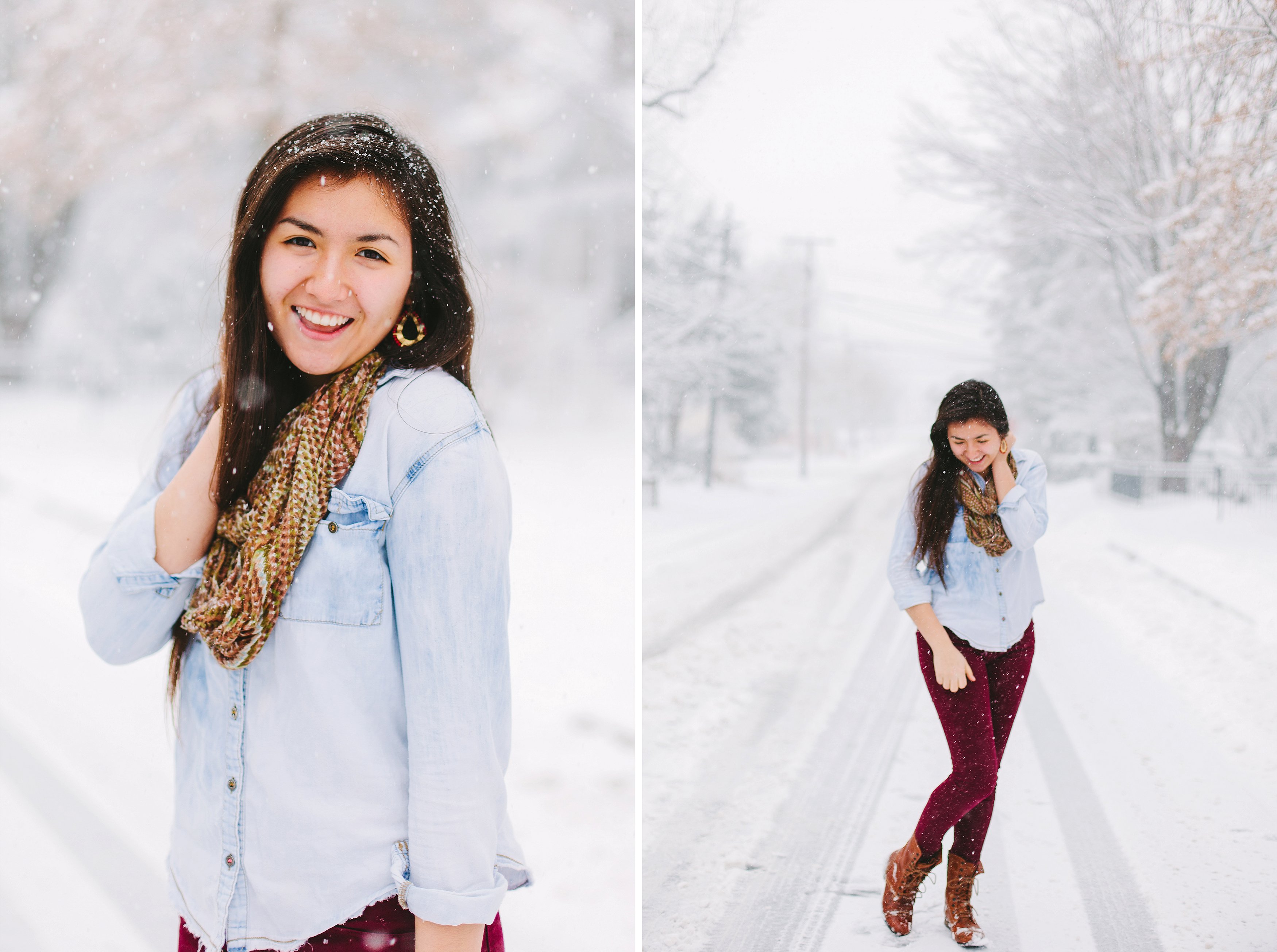 Impromptu Snow Photoshoot Angelika Johns Photography 