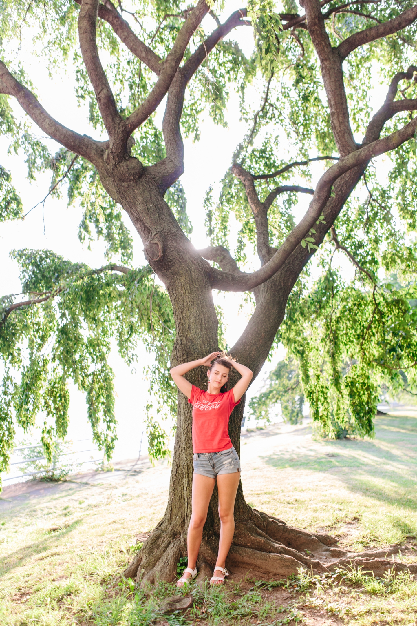 Mini Van Coca-Cola Tree Jefferson Memorial Tidal Basin DC Senior Session Elizabeth Gilmer_0692.jpg