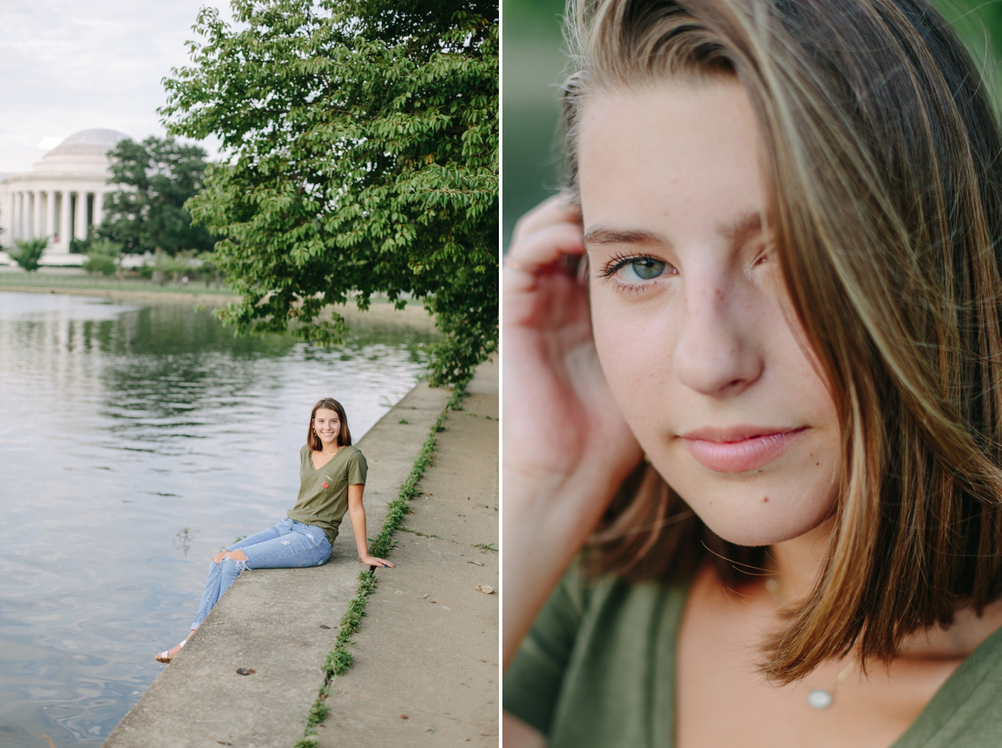 Mini Van Coca-Cola Tree Jefferson Memorial Tidal Basin DC Senior Session Elizabeth Gilmer_0735.jpg